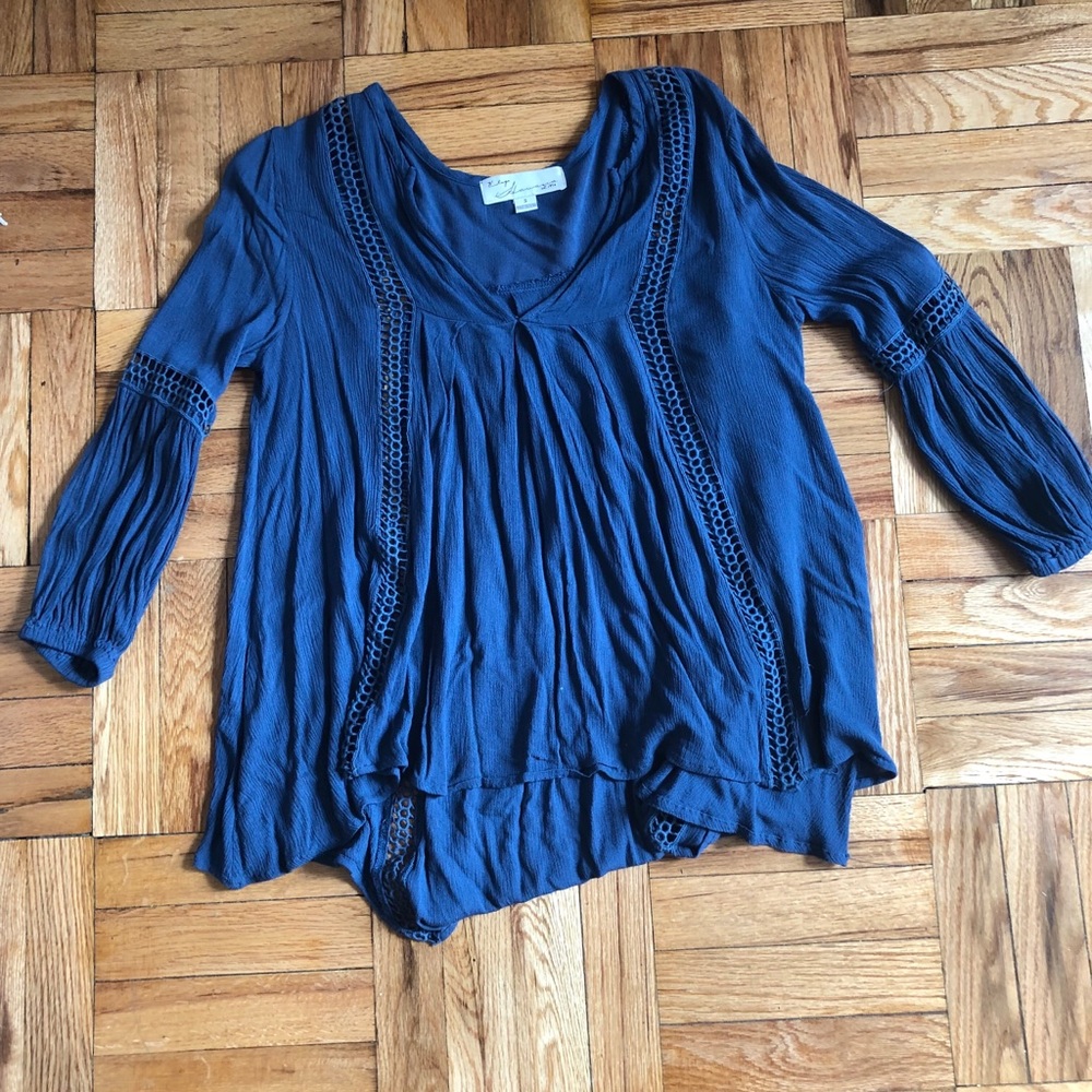 Blue Long Sleeve Tunic